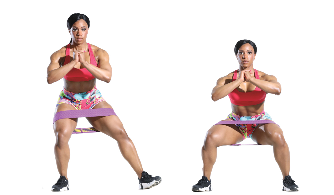 Banded-squat-sidestep