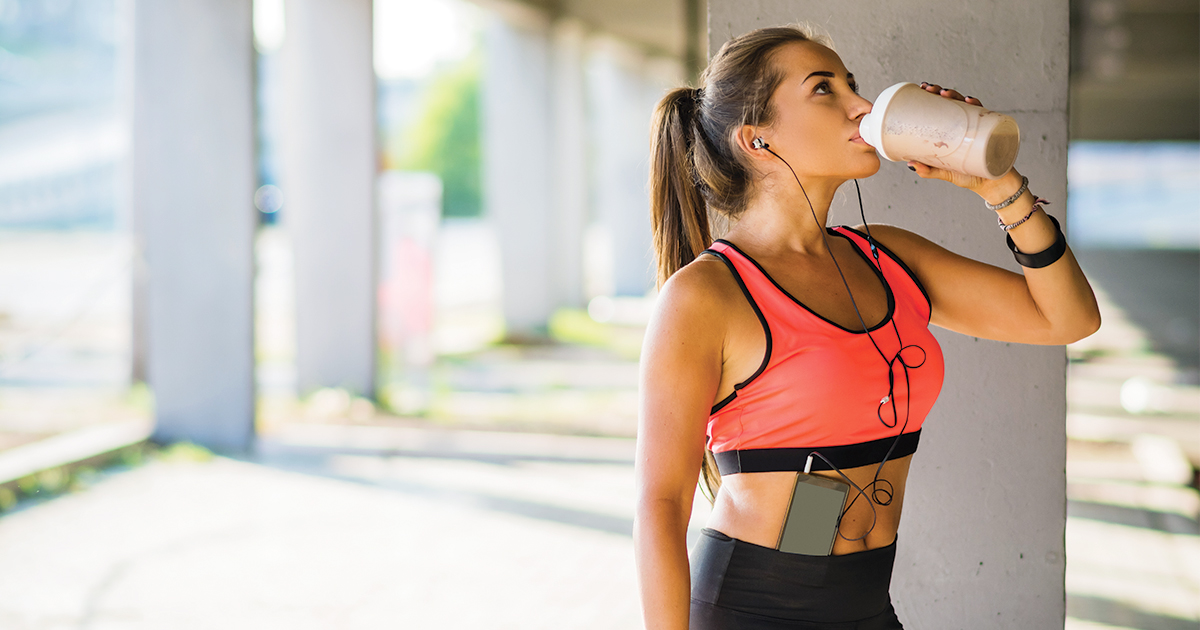 Woman-Protein-shake How Exercise Can Help (and Hurt) You During Flu Season